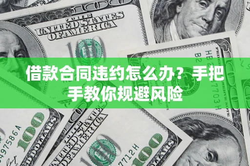 武汉借款合同违约怎么办？手把手教你规避风险