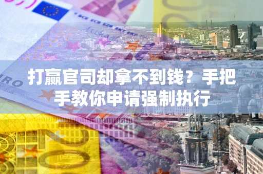 武汉打赢官司却拿不到钱？手把手教你申请强制执行