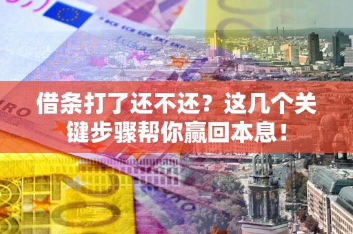 武汉借条打了还不还？这几个关键步骤帮你赢回本息！