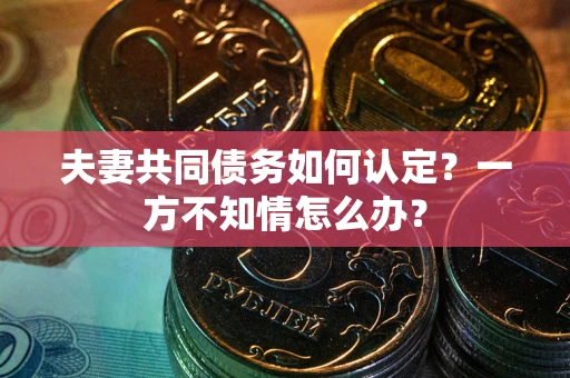 武汉夫妻共同债务如何认定？一方不知情怎么办？