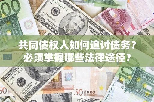 武汉共同债权人如何追讨债务？必须掌握哪些法律途径？